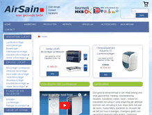 Tablet Screenshot of airsain.nl